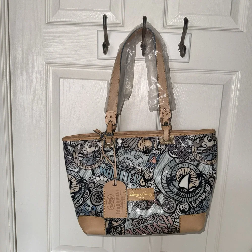 Dooney & Bourke Disney Inaugural Sailings 2012-2013 Large Tote Bag Purse NEW